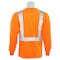 Deltaplus Class 2, 100% polyester birdseye knit mesh, Hi Viz Orange, Small 64008 - alternate 2